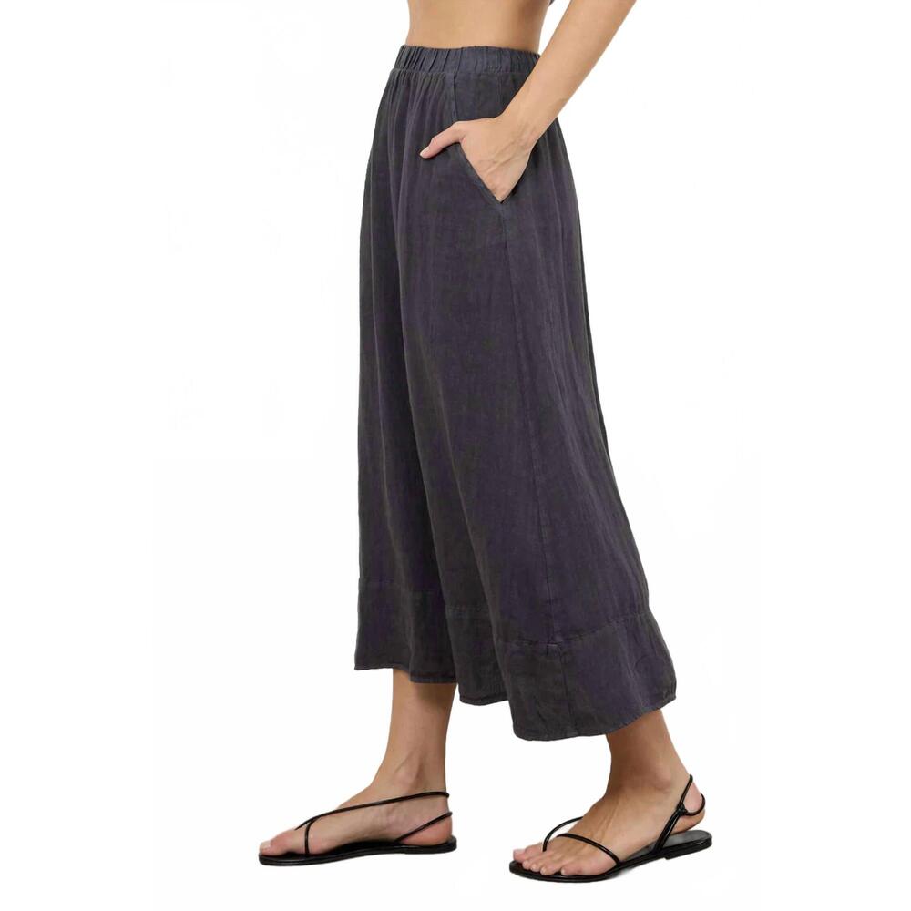 NEW LAMADE calla linen skirt in charcoal - Picture 3 of 4